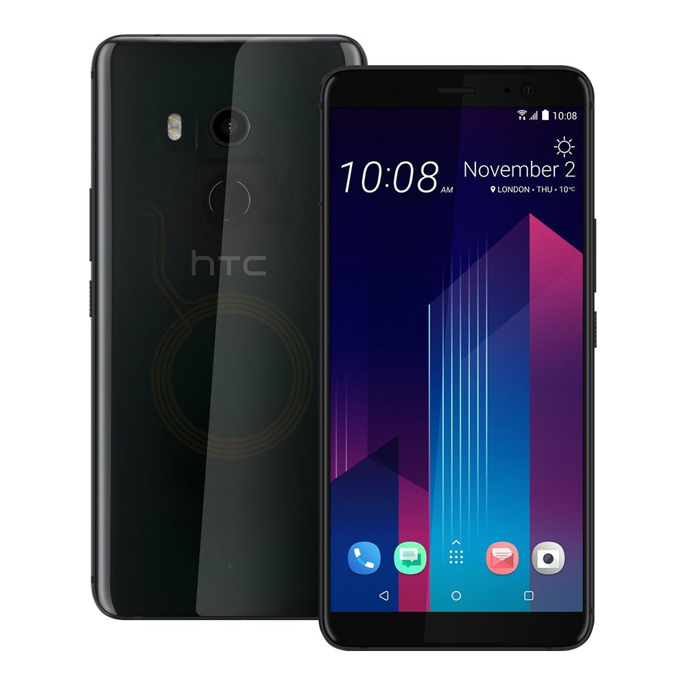 HTC U11+ 128GB Translucent 香港版デュアルSIM HTC U11 Plus 128GB/6GB Unlocked Smartphone Translucent Black